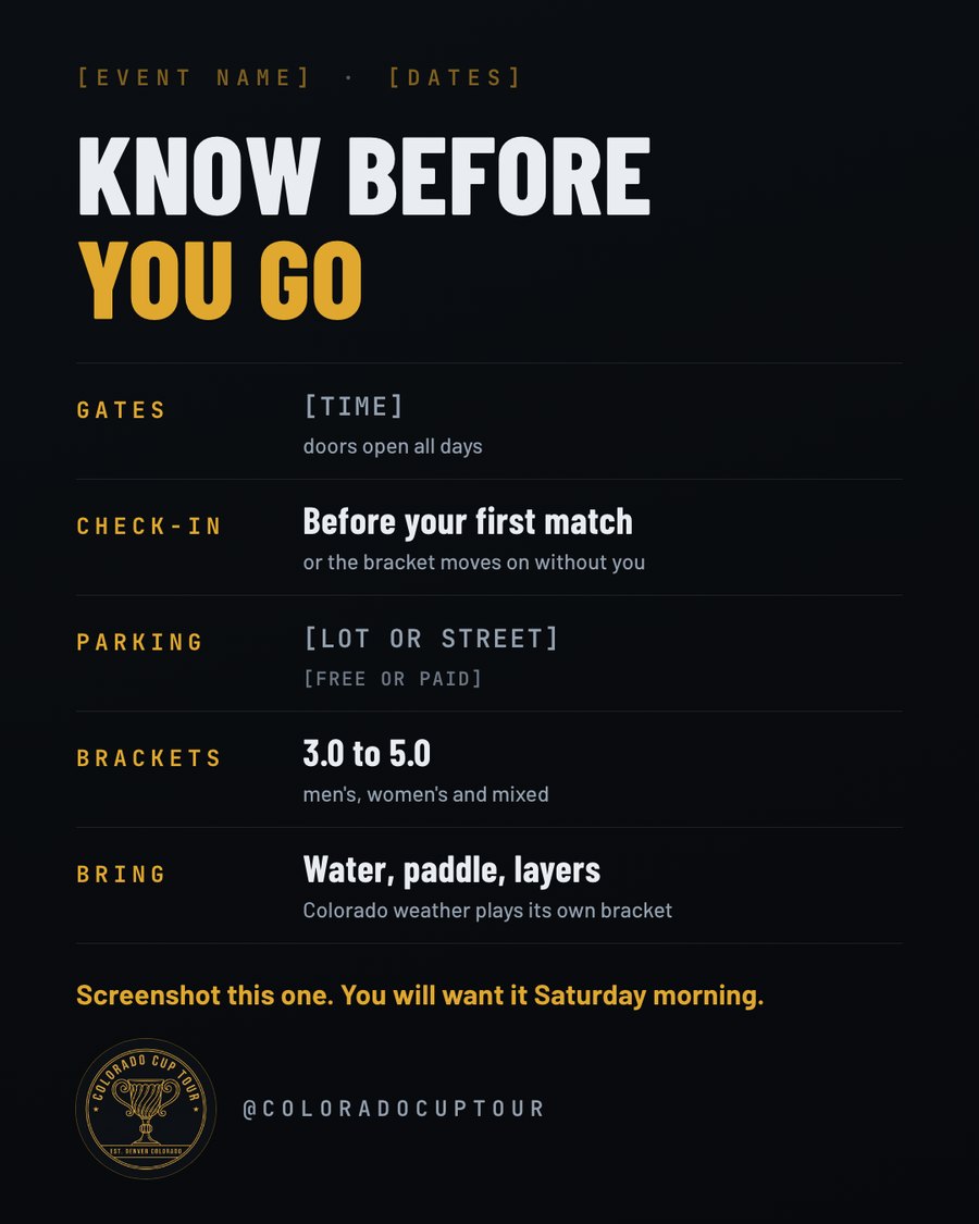 Know before you go