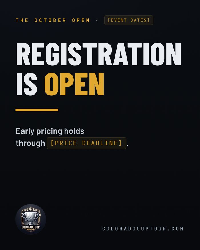 Registration Opens